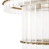 Hanglamp Alice - 80 cm - 2 laags - Transparant/Goud