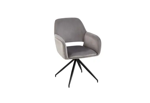 Eetkamerstoel Eva - Grijs - Roteerbaar