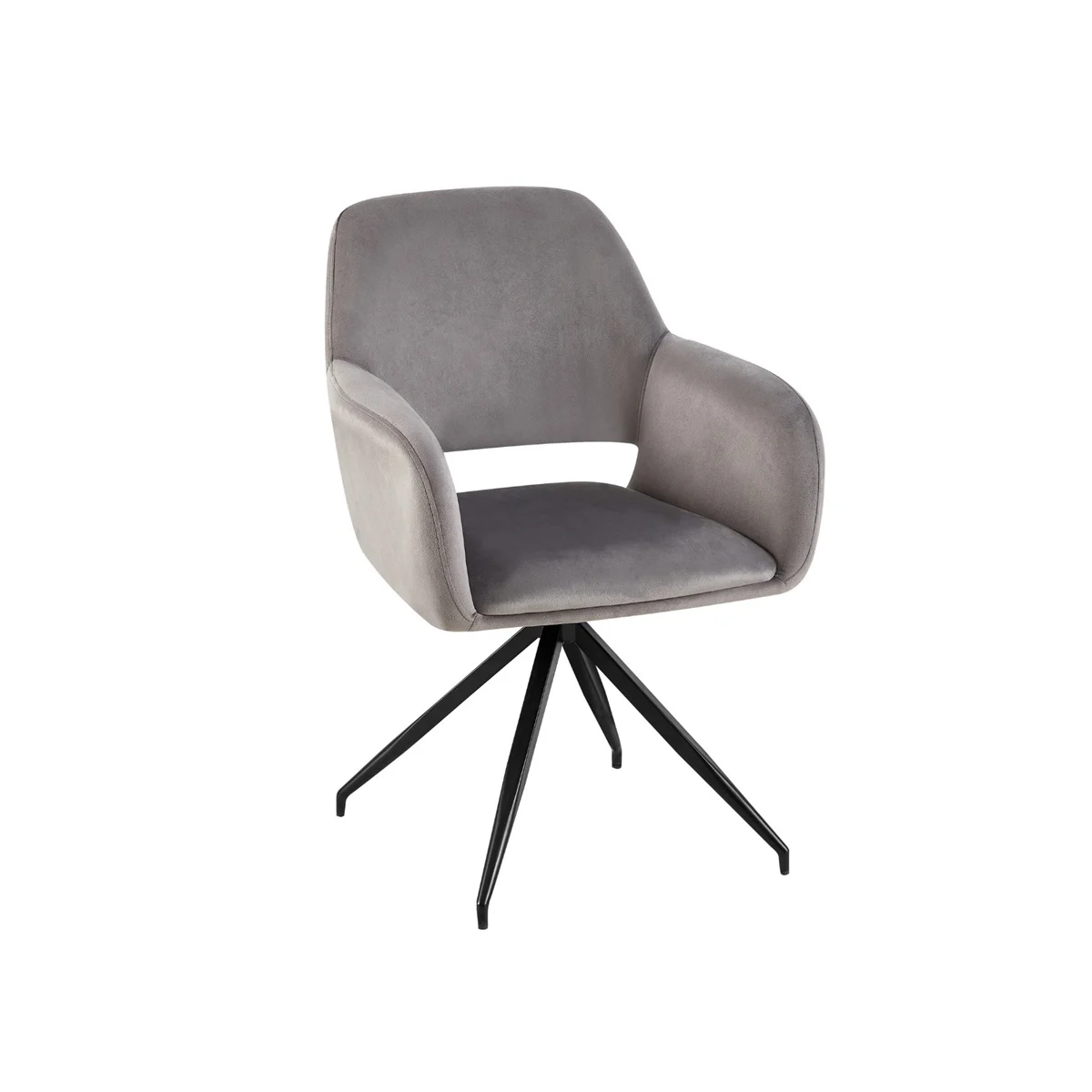 Eetkamerstoel Eva - Grijs - Roteerbaar