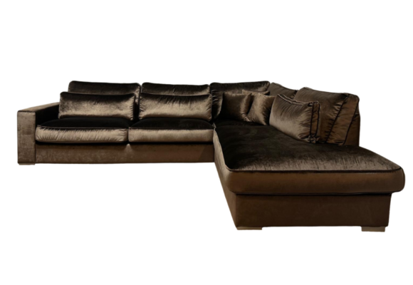 Hoekbank Inova Bruin - Pocketvering