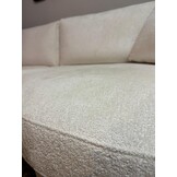 Hoekbank Milano - Bouclé wit - Ronde lounge