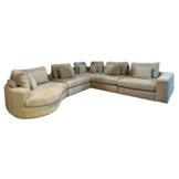 Hoekbank Rondo - Naturel kleurig - Ronde lounge