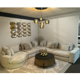 Hoekbank Rondo - Naturel kleurig - Ronde lounge