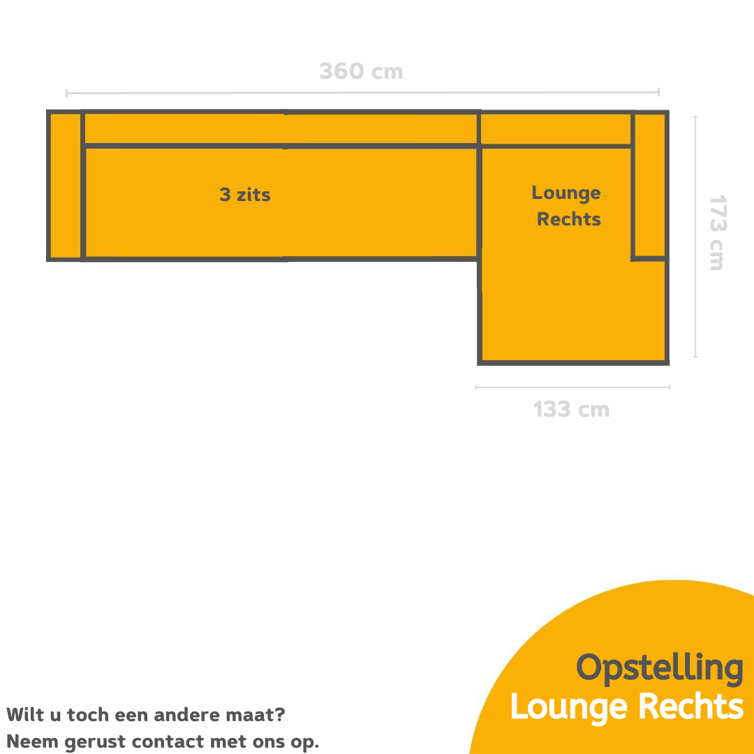 Loungebank Cubes - Cremé