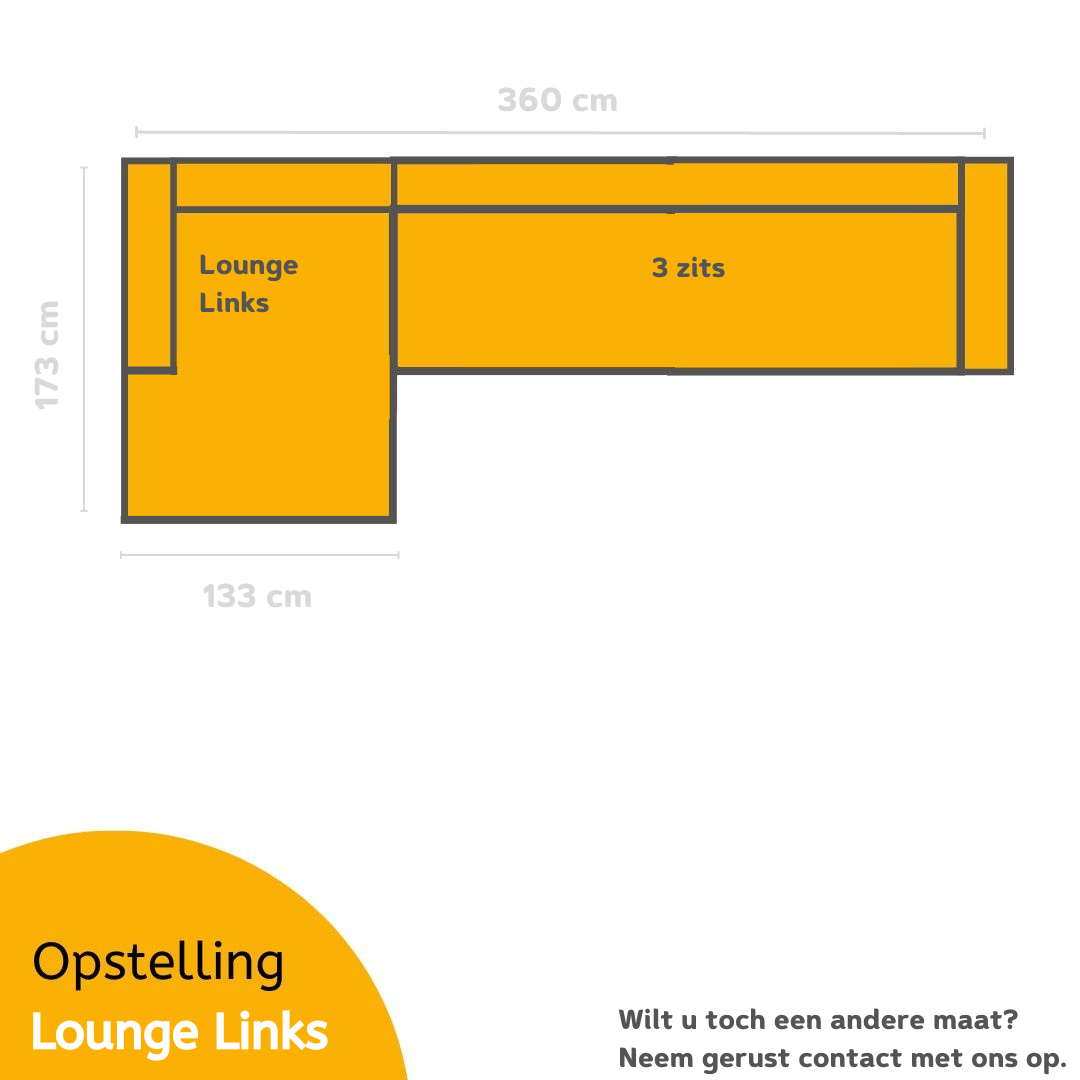 Loungebank Cubes - Cremé