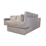 Hoekbank Texas - Ribstof Grijs - Pocketvering