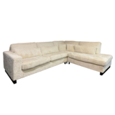 Hoekbank Fluffy - Ivory kleur - Pocketvering