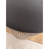 Bijzettafel Goldtown | Zwart Eiken Fineer Rond Ø 45 cm
