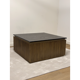 Salontafel Goldtown Zwart Eiken Fineer | 90 x 90 cm
