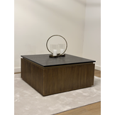 Salontafel Goldtown Zwart Eiken Fineer | 90 x 90 cm