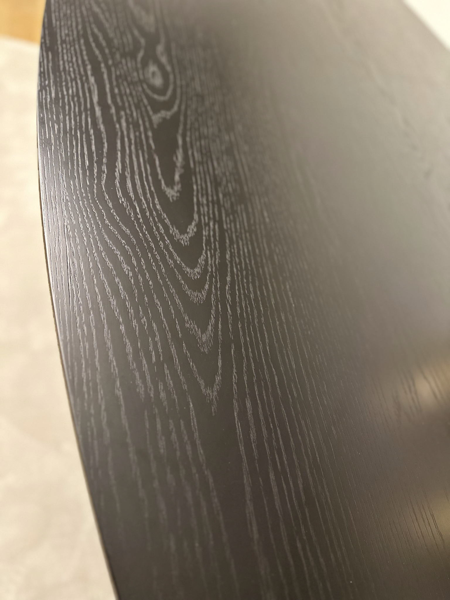 Eettafel Goldtown | Zwart Eiken Fineer - Ovaal 200 cm