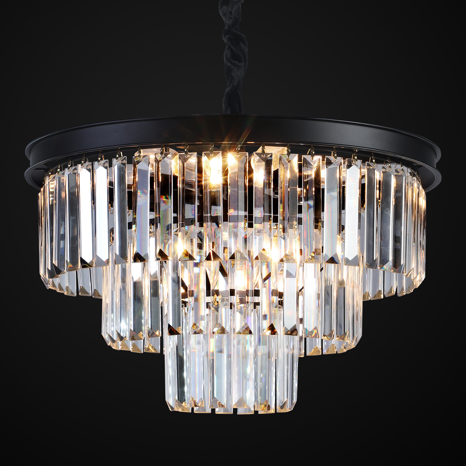Hanglamp Holz Zwart Ø50 cm | Eric Kuster Style