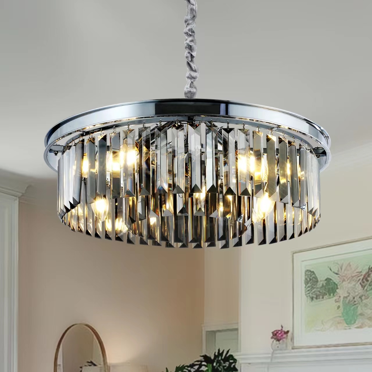 Hanglamp Holz Zilver Ø55 cm | Eric Kuster Style