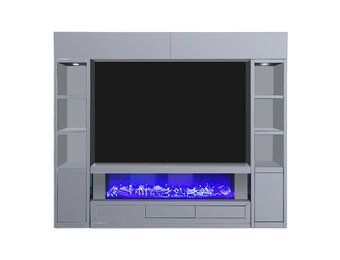 TV-Wandmeubel Antraciet - Spiegel - Cinewall