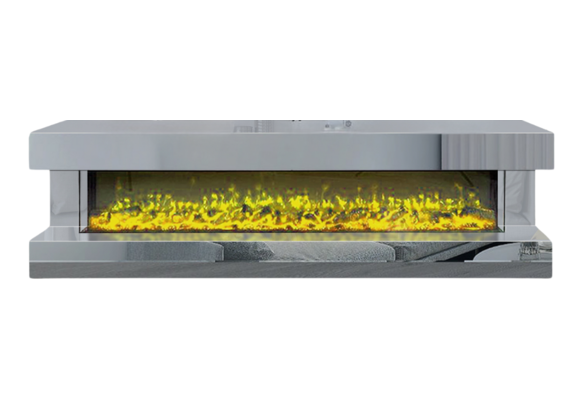 TV-Meubel Oxton - Antraciet - incl. Sfeerhaard