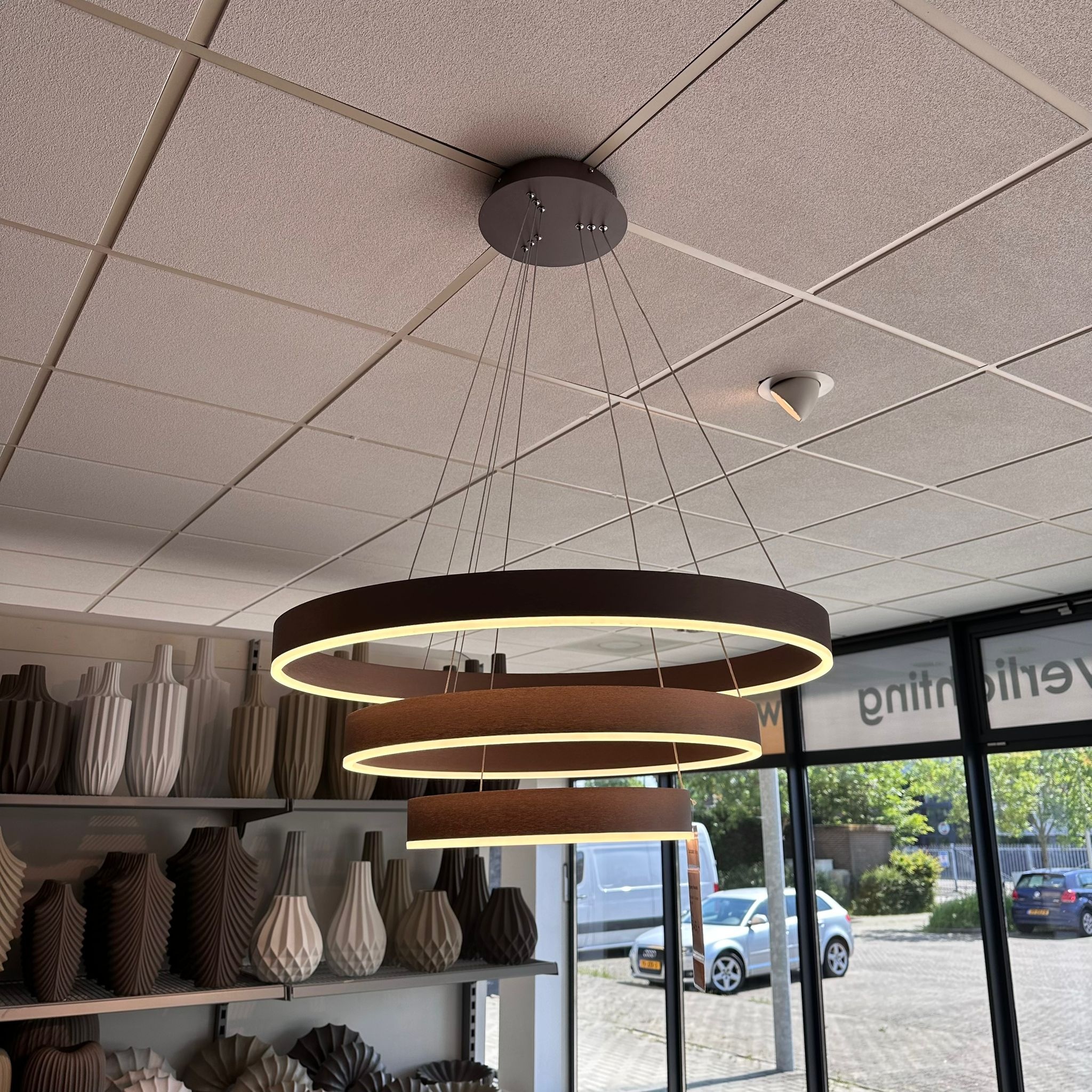 Design hanglamp Rounds - rosé goud incl. Led | 3 laags