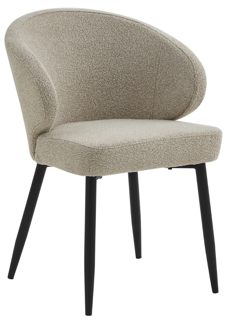 Eetkamerstoel Porto Bouclé Taupe