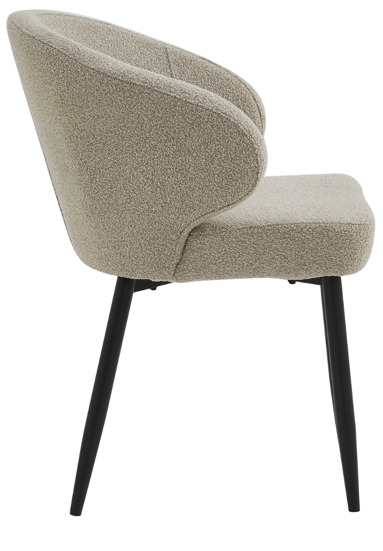 Eetkamerstoel Porto Bouclé Taupe