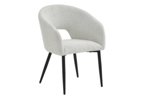 Eetkamerstoel Vigo Bouclé Wit