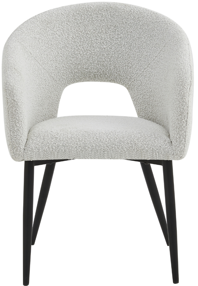 Eetkamerstoel Vigo Bouclé Wit