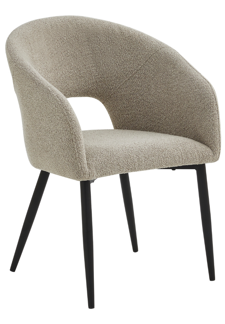 Eetkamerstoel Vigo Bouclé Taupe