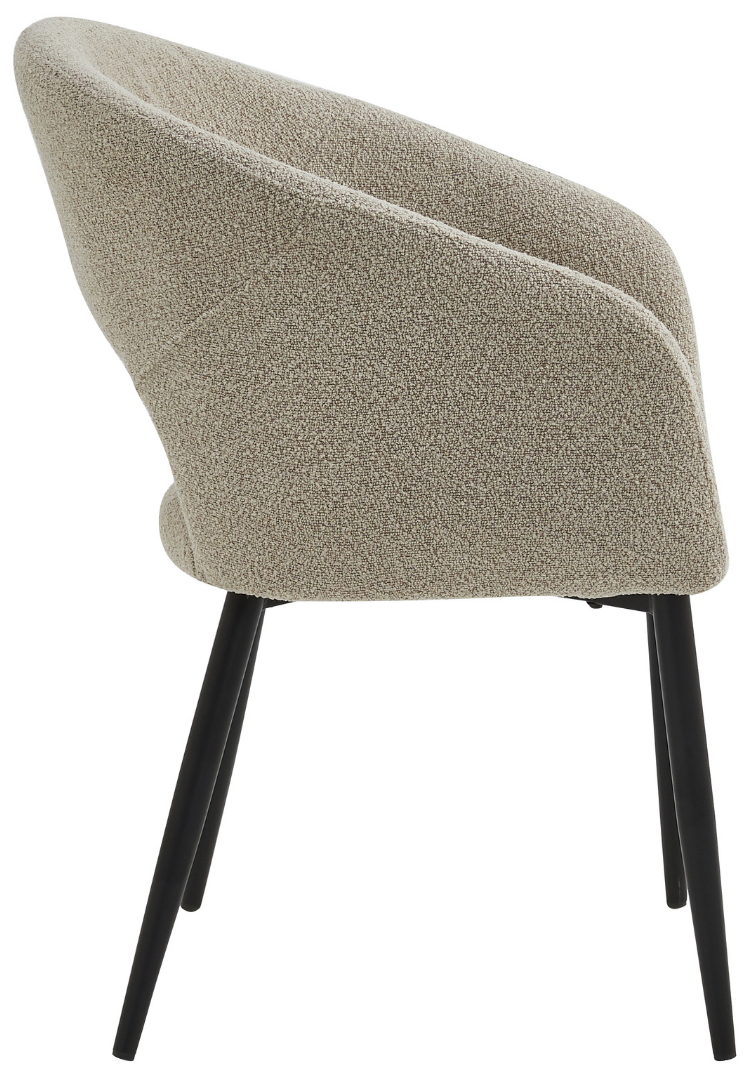 Eetkamerstoel Vigo Bouclé Taupe