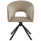 Eetkamerstoel Vigo Taupe 360 ° C draaistoel