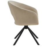 Eetkamerstoel Vigo Taupe 360 ° C draaistoel