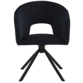 Eetkamerstoel Vigo Zwart 360 ° C draaistoel