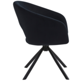 Eetkamerstoel Vigo Zwart 360 ° C draaistoel