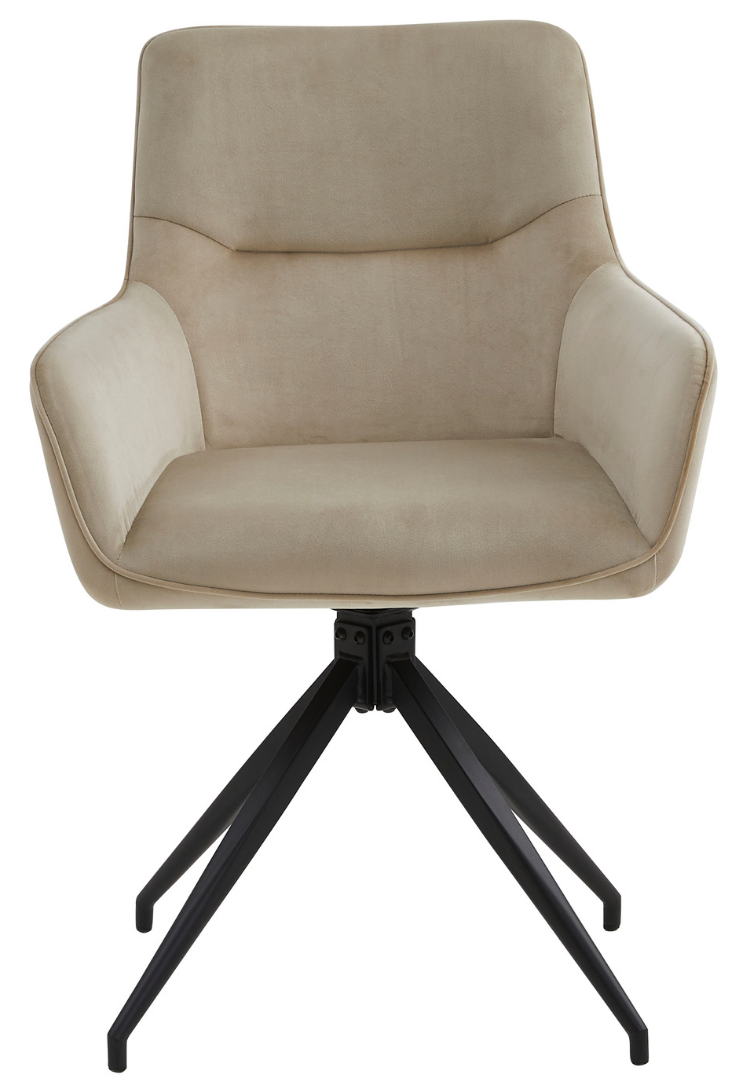 Eetkamerstoel Lagos Taupe 180 ° C draaistoel
