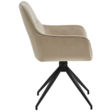 Eetkamerstoel Lagos Taupe 180 ° C draaistoel