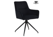 Eetkamerstoel Lagos Zwart 180 ° C draaistoel