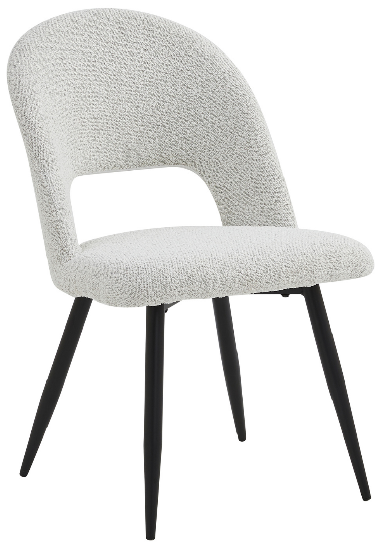 Eetkamerstoel Faro Bouclé Wit