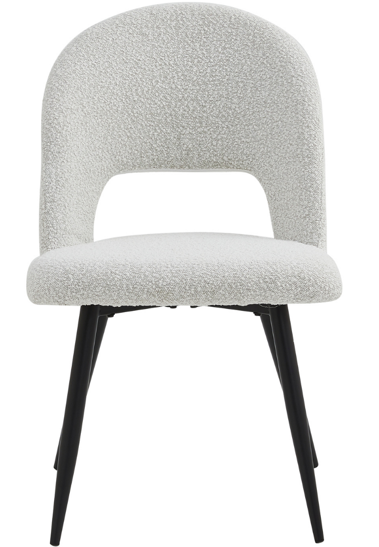 Eetkamerstoel Faro Bouclé Wit