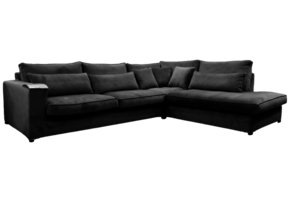 Hoekbank Rio Zwart Velvet