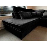 Hoekbank Rio Zwart Velvet