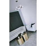 Hanglamp Infinity opaal glas | Goud