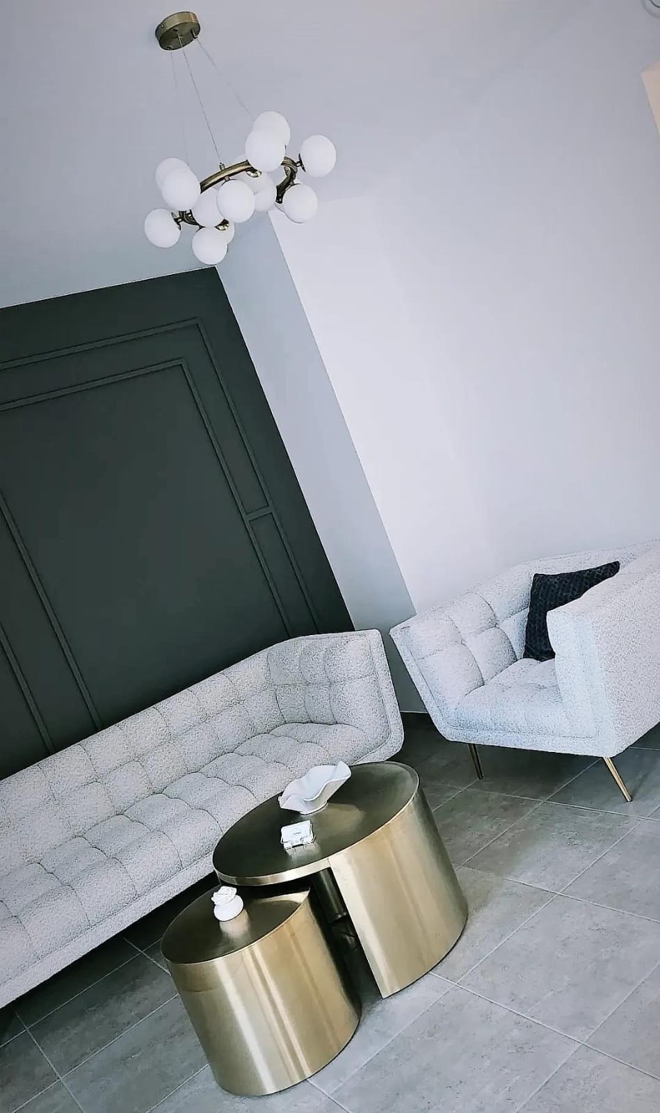 Hanglamp Infinity opaal glas | Goud