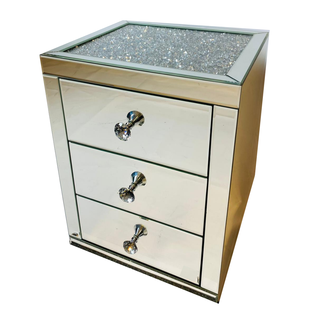 Nachtkastje Princess Spiegelglas 45 x 40 cm