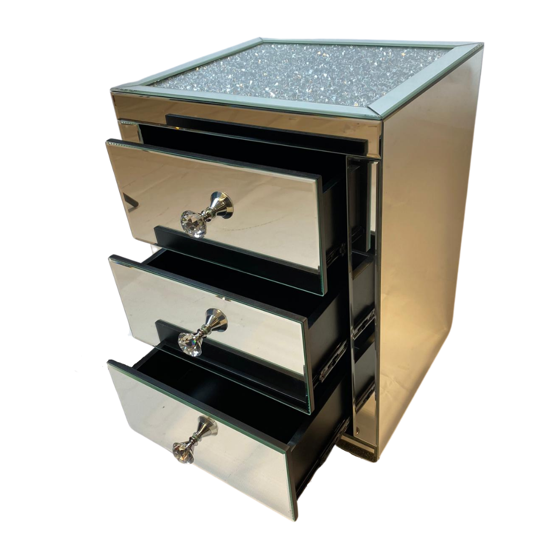 Nachtkastje Princess Spiegelglas 45 x 40 cm