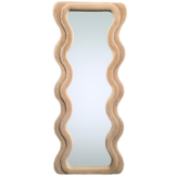 Wave spiegel - XL  - Taupe fluffy