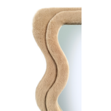 Wave spiegel - XL  - Taupe fluffy