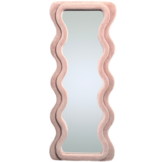 Wave spiegel - XL  - Roze fluffy