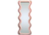 Wave spiegel - XL  - Roze fluffy