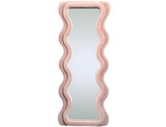 Wave spiegel - XL  - Roze fluffy