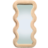 Wave spiegel - M - Taupe fluffy