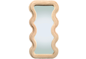 Wave spiegel - M - Taupe fluffy