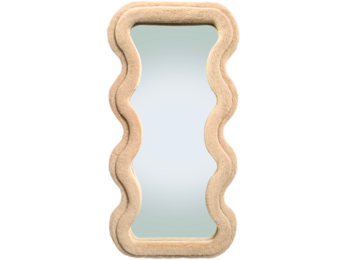Wave spiegel - M - Taupe fluffy