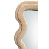 Wave spiegel - M - Taupe fluffy